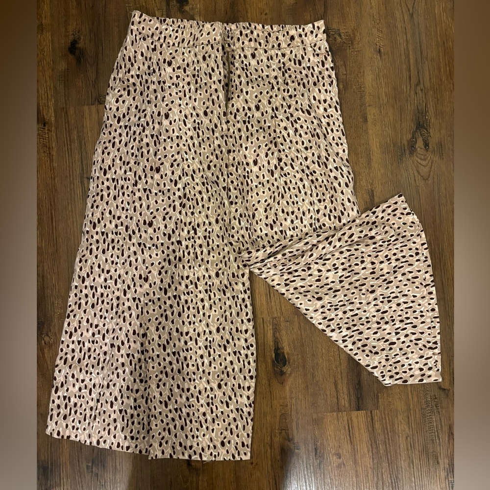 Anthropologie size XL animal print split skirt NWT